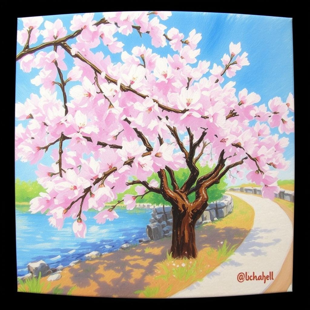 Cherry blossoms impressionist - Hugging Face