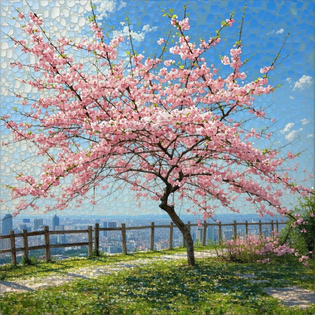 Cherry blossoms impressionist - Replicate