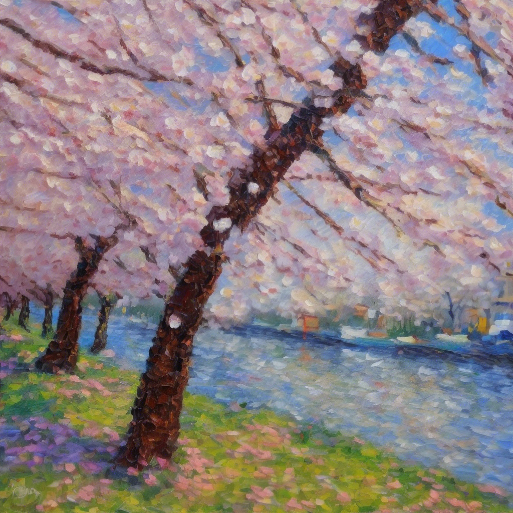 Cherry blossoms impressionist - Stability AI