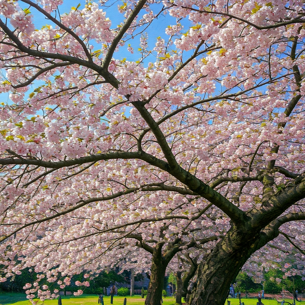 Cherry blossoms impressionist - Vertex AI